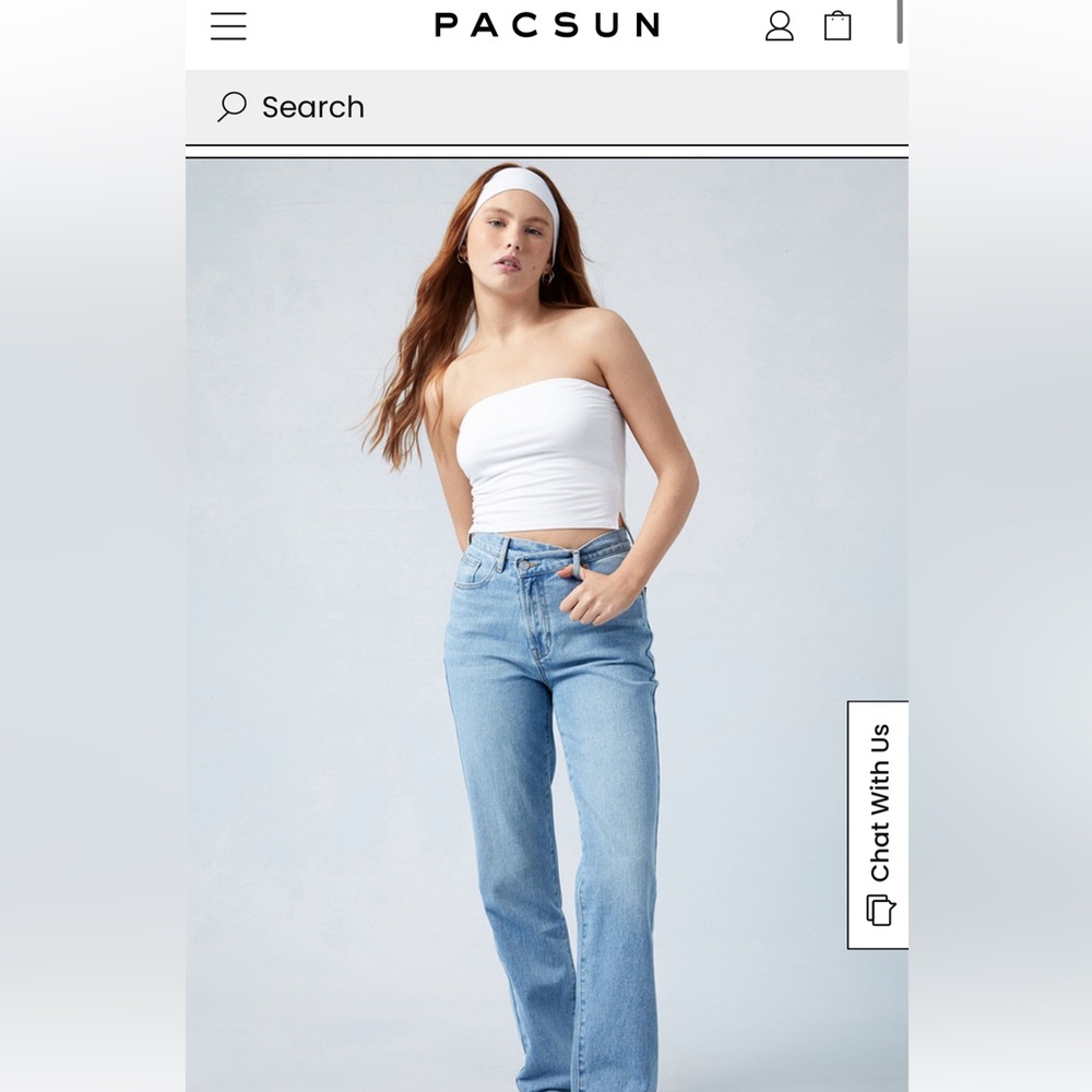 PACSUN asymmetrical Dad jeans